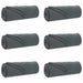 Pături de aruncat 6 pcs Gri închis 350 x 270 cm Molton - WALTI WALTI