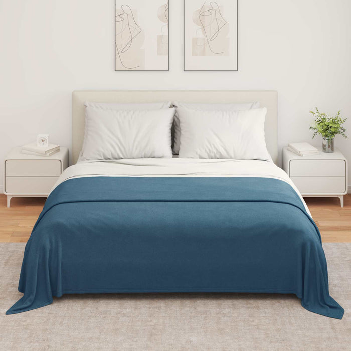Pături de aruncat 6 pcs Albastru marin 280 x 210 cm Molton - WALTI WALTI