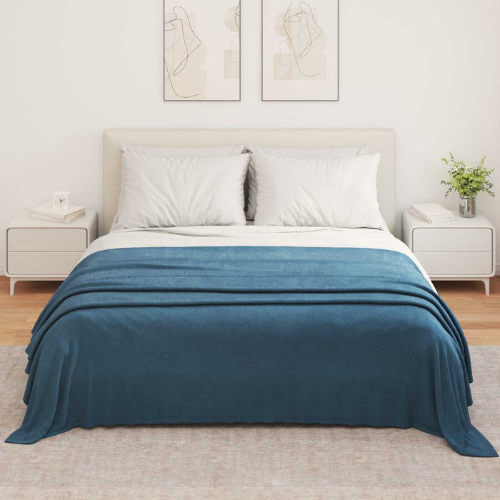 Pături de aruncat 6 pcs Albastru marin 350 x 270 cm Molton - WALTI WALTI