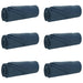 Pături de aruncat 6 pcs Albastru marin 350 x 270 cm Molton - WALTI WALTI