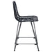Scaun Bar 2 pcs Negru 44,5 x 54,5 x 97,5 cm Ratan și Fier - WALTI WALTI