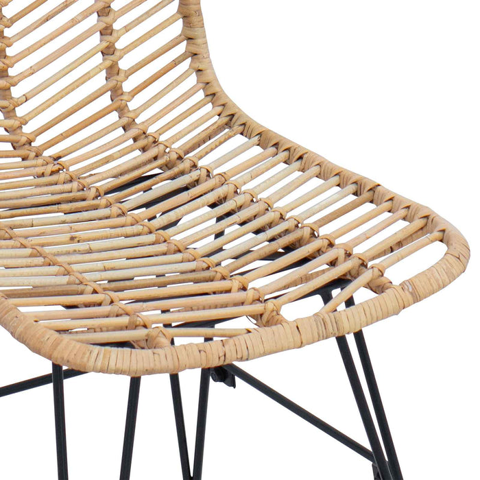 Scaun de sufragerie 2 pcs natural 44.5 x 55 x 85 cm - WALTI WALTI