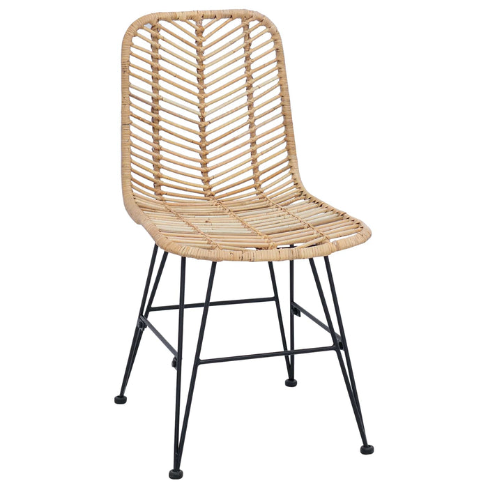 Scaun de sufragerie 2 pcs natural 44.5 x 55 x 85 cm - WALTI WALTI