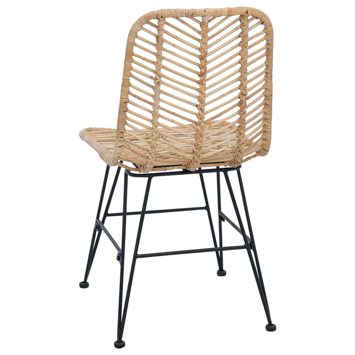 Scaun de sufragerie 2 pcs natural 44.5 x 55 x 85 cm - WALTI WALTI