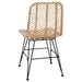 Scaun de sufragerie 2 pcs natural 44.5 x 55 x 85 cm - WALTI WALTI