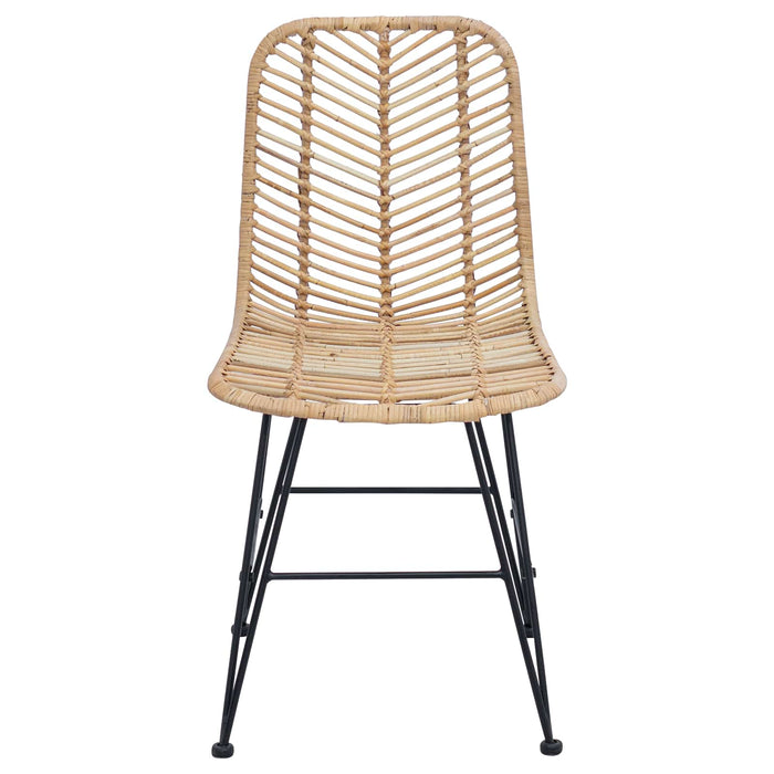 Scaun de sufragerie 2 pcs natural 44.5 x 55 x 85 cm - WALTI WALTI