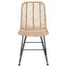 Scaun de sufragerie 2 pcs natural 44.5 x 55 x 85 cm - WALTI WALTI