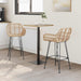 Scaun Bar 2 pcs 55 x 52 x 92 cm Ratan și Fier - WALTI WALTI
