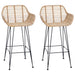 Scaun Bar 2 pcs 55 x 52 x 92 cm Ratan și Fier - WALTI WALTI