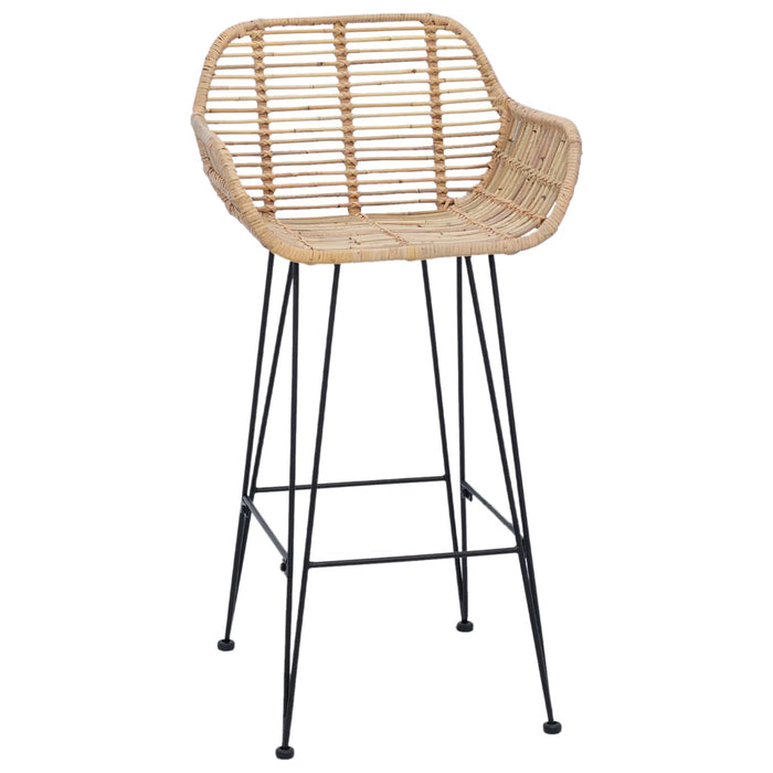 Scaun Bar 2 pcs 55 x 52 x 92 cm Ratan și Fier - WALTI WALTI