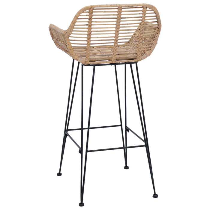 Scaun Bar 2 pcs 55 x 52 x 92 cm Ratan și Fier - WALTI WALTI