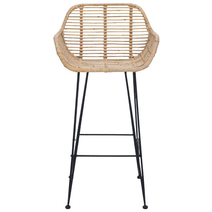 Scaun Bar 2 pcs 55 x 52 x 92 cm Ratan și Fier - WALTI WALTI