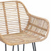 Scaun Bar 2 pcs 55 x 52 x 105 cm Ratan și Fier - WALTI WALTI