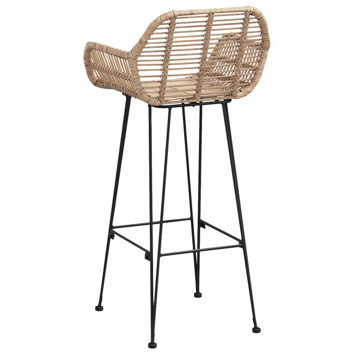 Scaun Bar 2 pcs 55 x 52 x 105 cm Ratan și Fier - WALTI WALTI