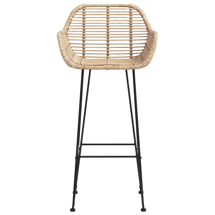 Scaun Bar 2 pcs 55 x 52 x 105 cm Ratan și Fier - WALTI WALTI