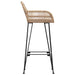 Scaun Bar 2 pcs 55 x 52 x 105 cm Ratan și Fier - WALTI WALTI