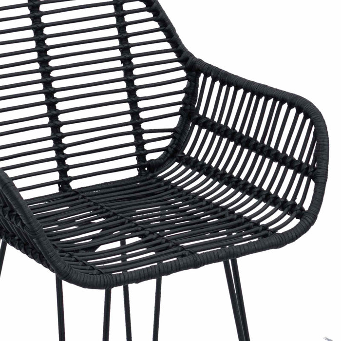 Scaun Bar 2 pcs 55 x 52 x 92 cm Ratan și Fier - WALTI WALTI