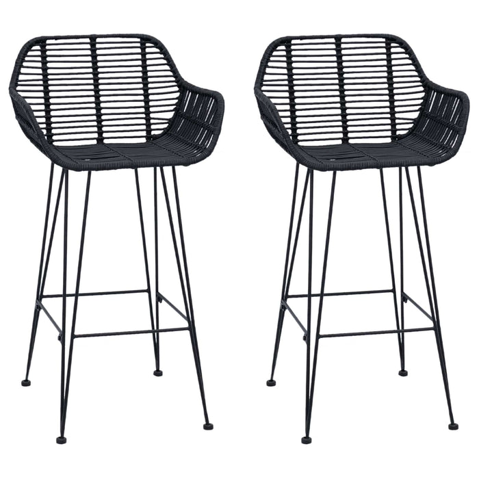 Scaun Bar 2 pcs 55 x 52 x 92 cm Ratan și Fier - WALTI WALTI