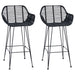 Scaun Bar 2 pcs 55 x 52 x 92 cm Ratan și Fier - WALTI WALTI