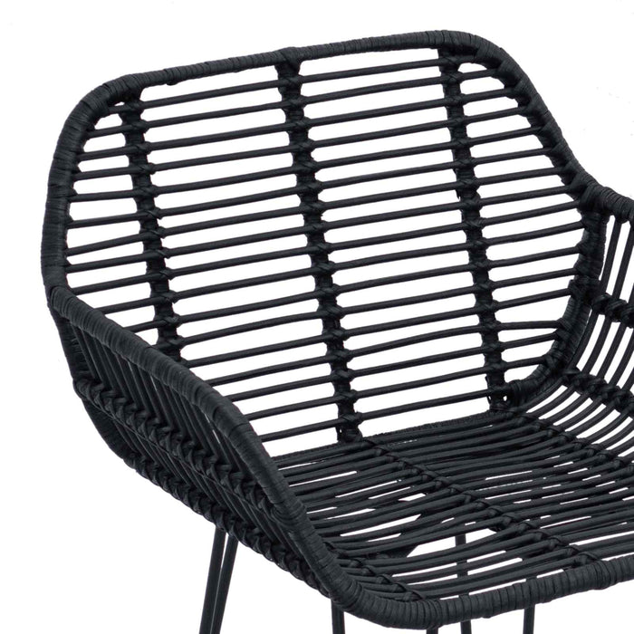 Scaun Bar 2 pcs 55 x 52 x 105 cm Ratan și Fier - WALTI WALTI