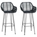 Scaun Bar 2 pcs 55 x 52 x 105 cm Ratan și Fier - WALTI WALTI