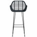 Scaun Bar 2 pcs 55 x 52 x 105 cm Ratan și Fier - WALTI WALTI