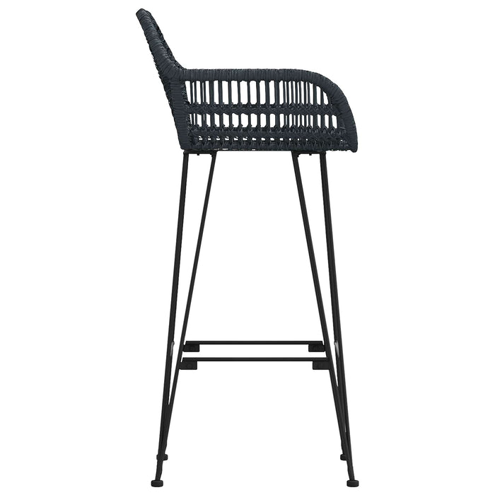 Scaun Bar 2 pcs 55 x 52 x 105 cm Ratan și Fier - WALTI WALTI