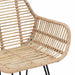 Scaun de sufragerie 2 pcs natural 55 x 50 x 74 cm Ratan și Fier - WALTI WALTI