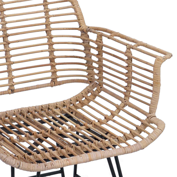 Scaun de sufragerie 2 pcs natural 57 x 54.5 x 85 cm - WALTI WALTI