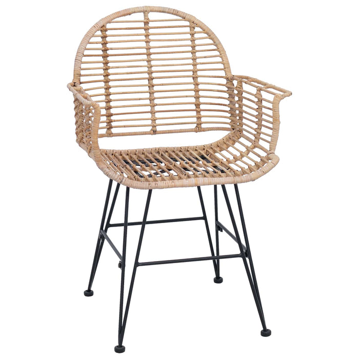 Scaun de sufragerie 2 pcs natural 57 x 54.5 x 85 cm - WALTI WALTI