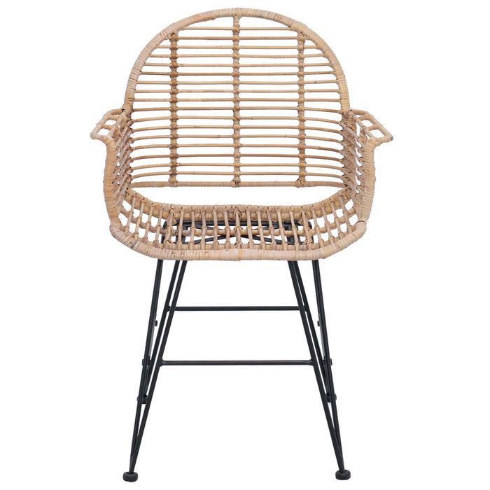 Scaun de sufragerie 2 pcs natural 57 x 54.5 x 85 cm - WALTI WALTI