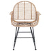 Scaun de sufragerie 2 pcs natural 57 x 54.5 x 85 cm - WALTI WALTI