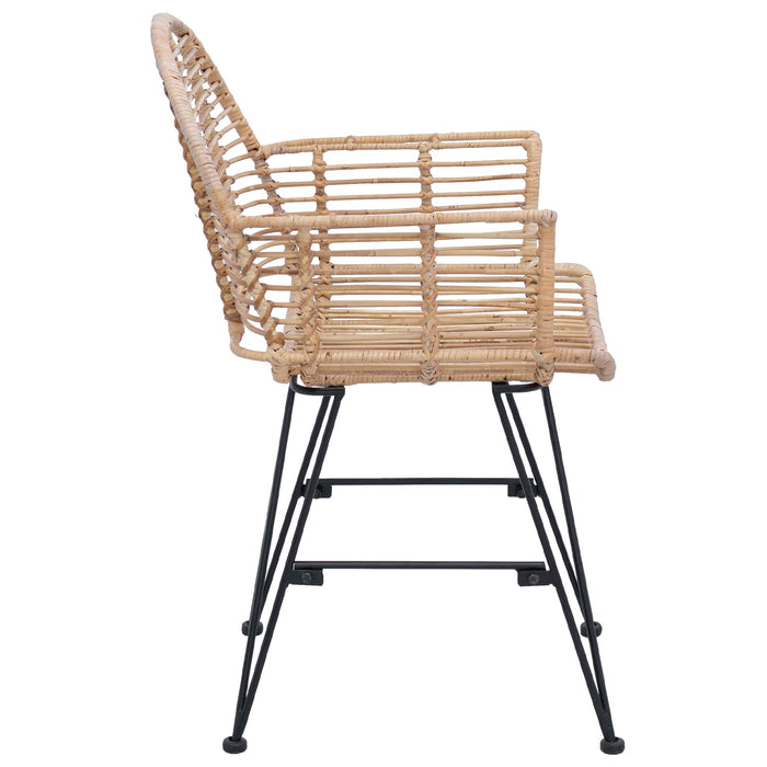 Scaun de sufragerie 2 pcs natural 57 x 54.5 x 85 cm - WALTI WALTI