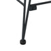 Scaun de sufragerie 2 pcs Ratan și Fier Negru 57 x 55 x 85 cm - WALTI WALTI