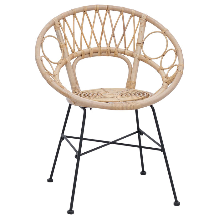 Scaun de sufragerie 2 pcs natural 65 x 55,5 x 81 cm - WALTI WALTI