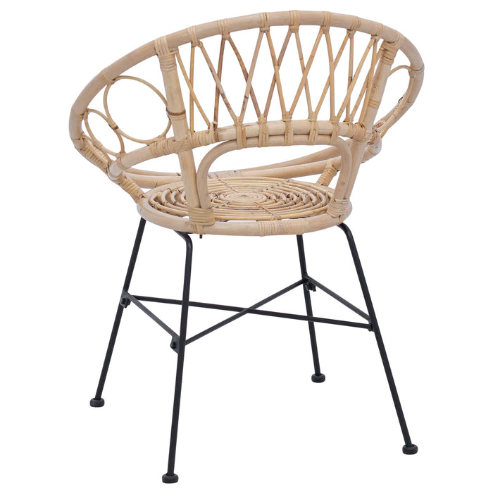 Scaun de sufragerie 2 pcs natural 65 x 55,5 x 81 cm - WALTI WALTI