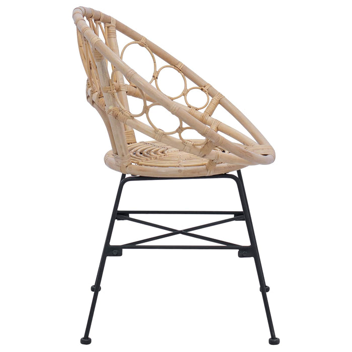 Scaun de sufragerie 2 pcs natural 65 x 55,5 x 81 cm - WALTI WALTI
