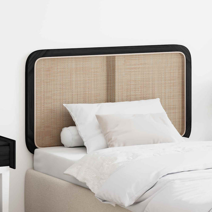 Tăblie cap cu headboard Negru 100 x 55 x 3 cm Ratan - WALTI WALTI