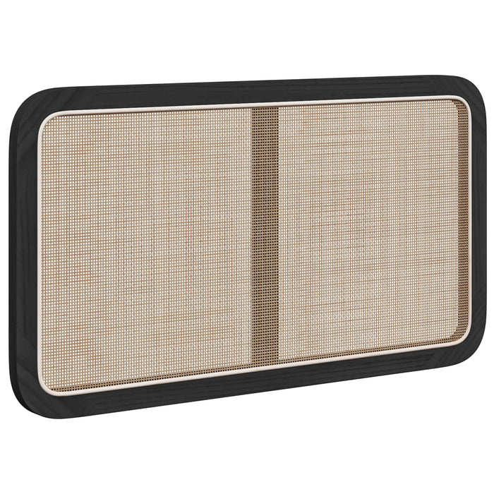 Tăblie cap cu headboard Negru 100 x 55 x 3 cm Ratan - WALTI WALTI