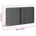 Tăblie cap cu headboard Negru 100 x 55 x 3 cm Ratan - WALTI WALTI