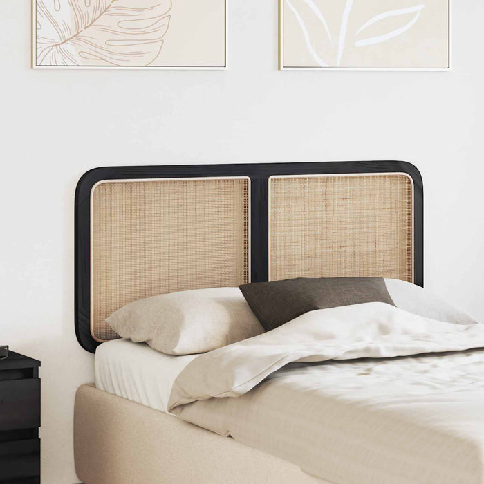 Tăblie cap cu headboard Negru 120 x 55 x 3 cm Ratan - WALTI WALTI