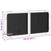 Tăblie cap cu headboard Negru 120 x 55 x 3 cm Ratan - WALTI WALTI