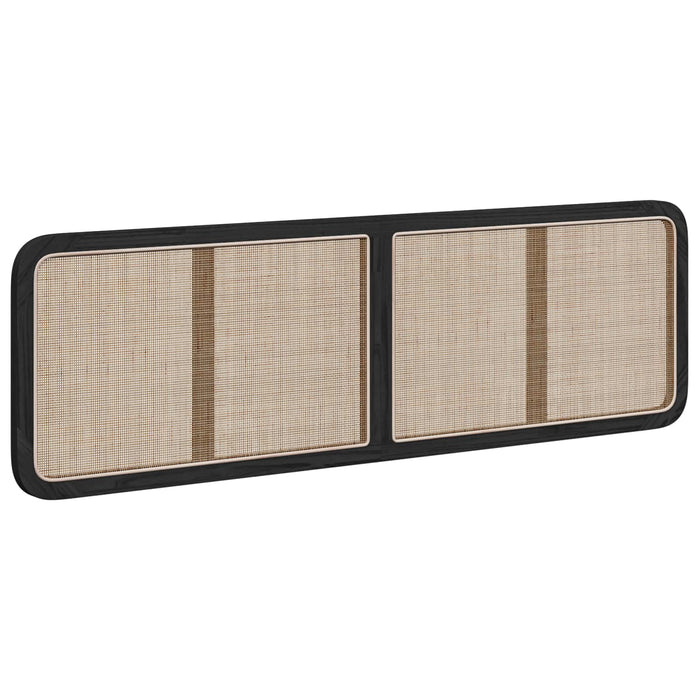 Tăblie cap cu headboard Negru 180 x 55 x 3 cm Ratan WALTI