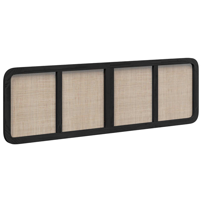 Tăblie cap cu headboard Negru 180 x 55 x 3 cm Ratan WALTI