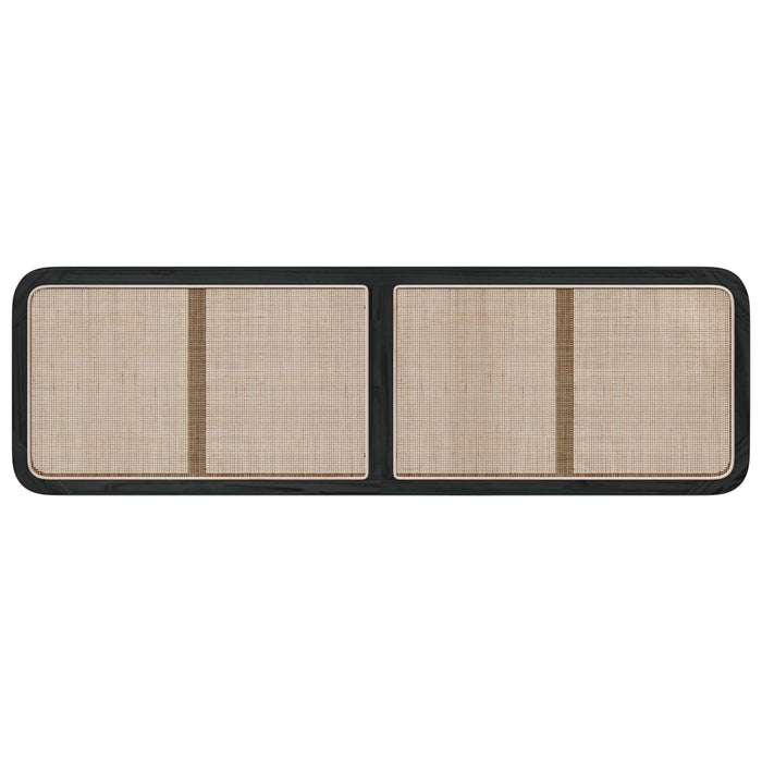 Tăblie cap cu headboard Negru 180 x 55 x 3 cm Ratan WALTI
