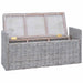 Bancă cu spațiu de depozitare Alb spălat 110 x 40 x 50 cm Ratan - WALTI WALTI