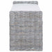 Bancă cu spațiu de depozitare Alb spălat 110 x 40 x 50 cm Ratan - WALTI WALTI