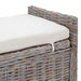 Bancă cu spațiu de depozitare Gri 110 x 40 x 50 cm Ratan - WALTI WALTI