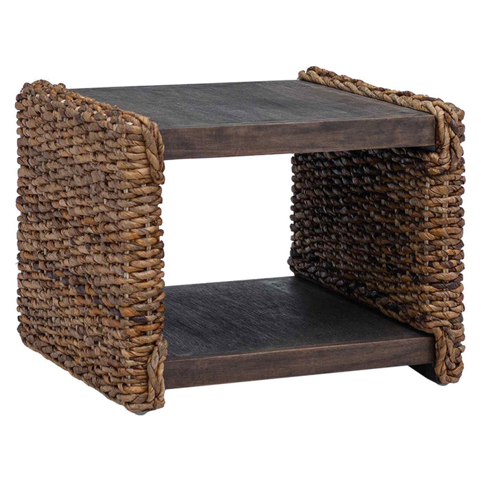 Masă laterală natural 44.5 x 45 x 45 cm Lemn masiv de mahon - WALTI WALTI