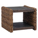 Masă laterală natural 44.5 x 45 x 45 cm Lemn masiv de mahon - WALTI WALTI